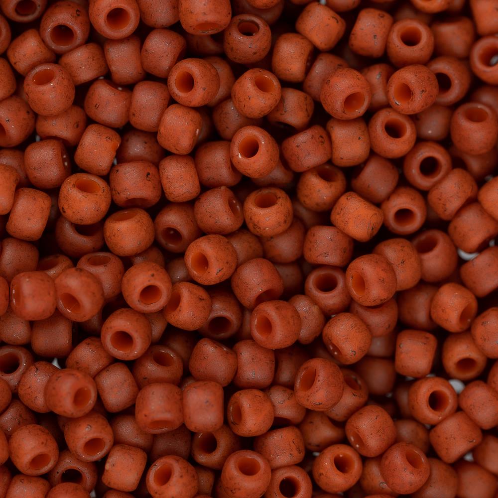 11/0 Toho Seed Beads #2611F Semi Glazed Orange 8-9g Vial