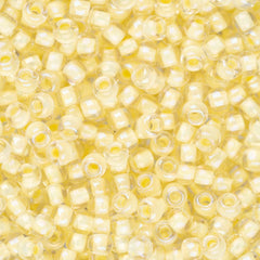 11/0 Toho Seed Beads #182 Yellow Lined Luster Crystal 8-9g Vial