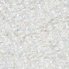 11/0 Toho Seed Beads #161 Transparent Rainbow Crystal 8-9g Vial
