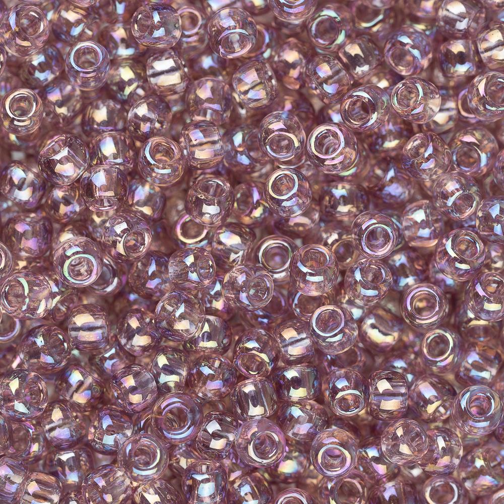 11/0 Toho Seed Beads #166 Transparent Rainbow Light Amethyst 8-9g Vial