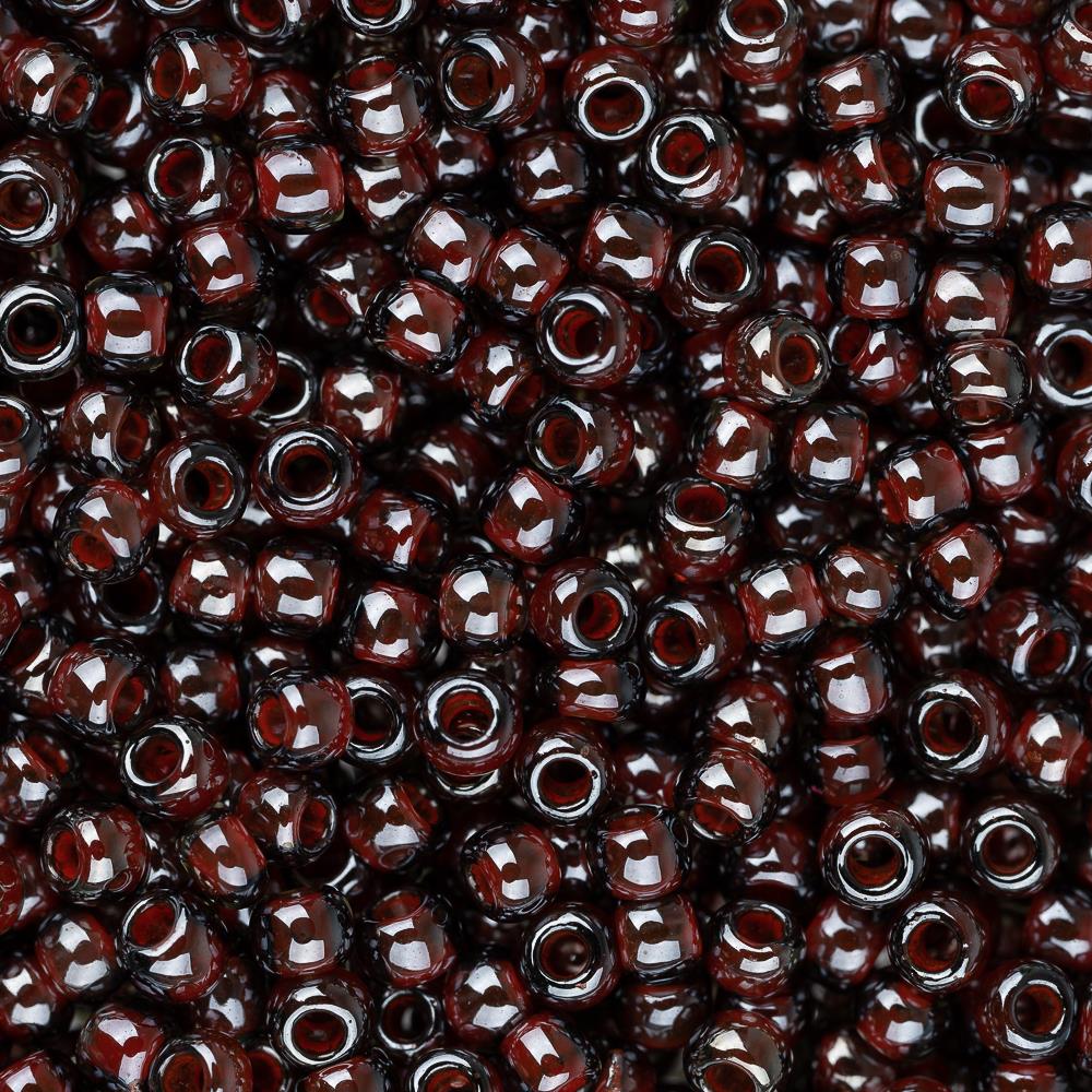 11/0 Toho Seed Beads #363 Oxblood Lined Montana Blue 8-9g Vial