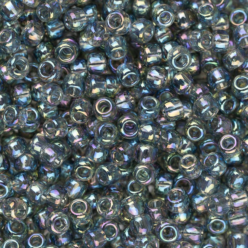 11/0 Toho Seed Beads #176B Transparent Rainbow Grey 8-9g Vial