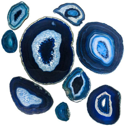 Agate Slab 2.6-3.2" Blue - Each