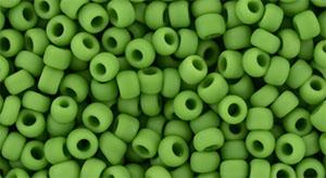 8/0 Toho Seed Beads #47F Opaque Frosted Mint Green 8-9g Vial