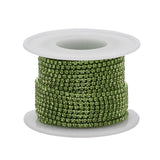 Metal 2mm Peridot Rhinestone Banding 10yd/pk