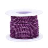 Metal 2mm Fuchsia Rhinestone Banding 10yd/pk