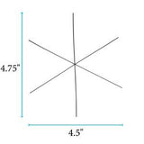 Wire Snowflake Ornament Form 4 1/2" 7/pk