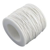 Waxed Cotton Cord 1mm White 100yd/Roll