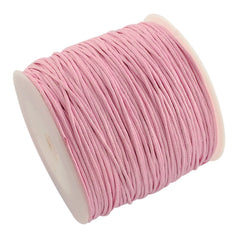 Waxed Cotton Cord 1mm Pink 100yd/Roll