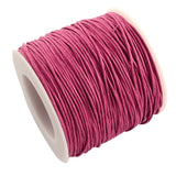 Waxed Cotton Cord 1mm Hot Pink 100yd/Roll