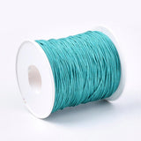 Waxed Cotton Cord 1mm Teal 100yd/Roll