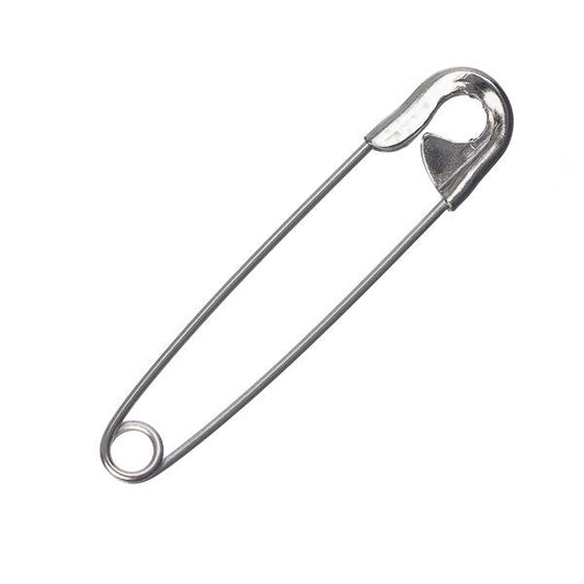 Safety Pins Nickel 55mm 50/pk