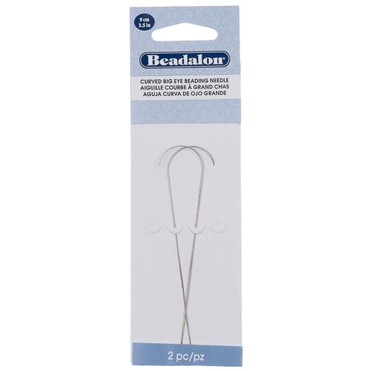 Beading Big Eye Curved Needles 2/pk