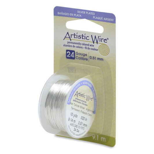 24g Artistic Wire Non-Tarnish Silver 10yd