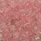 *Faceted Beads 8mm Plastic 1000/pk - Pink