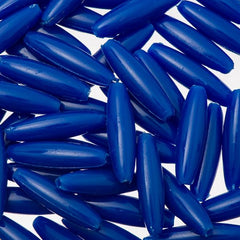 Plastic Spaghetti Beads 1000/pk - Royal Blue