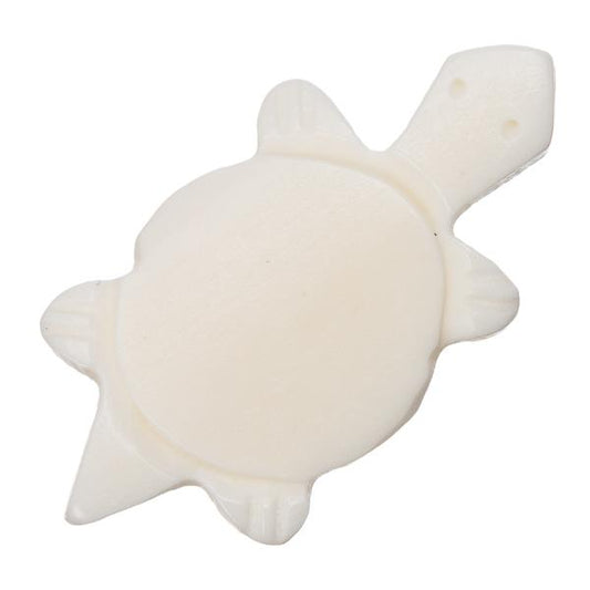 Turtle Hand Carved Bone Pendant 1/pk