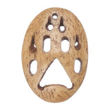 Wolf Paw Hand Carved Bone Pendant 1/pk