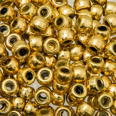 Pony Beads 1000/pk - Metallic Gold