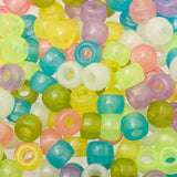 Pony Beads 100/pk - Glow In The Dark Multi