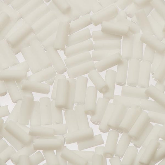 Matte White Wampum Beads 22g