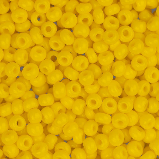 10/0 Czech Seed Beads #082 Opaque Gold Yellow 22g