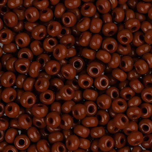 10/0 Czech Seed Beads #085 Opaque Light Brown 22g