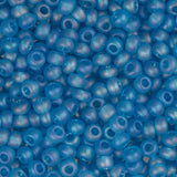 10/0 Czech Seed Beads #064 Tr Turquoise Matte AB 22g