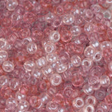 10/0 Czech Seed Beads #045 Transparent Pink Mix 22g