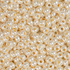 10/0 Czech Seed Beads #1470V Opaque Pearl Eggshell 22g