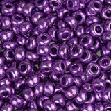 8/0 Czech Seed Beads #012 Metallic Purple 22g