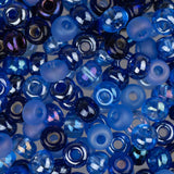 6/0 Czech Seed Beads #060 Multi Colour Blue Mix 22g