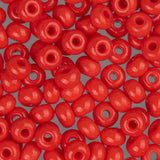 6/0 Czech Seed Beads #073 Opaque Light Red 22g