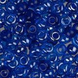 6/0 Czech Seed Beads #064 Tr Luster Blue Sapphire 22g