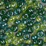 6/0 Czech Seed Beads #017 Tr Luster Sea Green Mix 22g