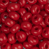 2/0 Czech Seed Beads #013 Opaque Medium Red 22g