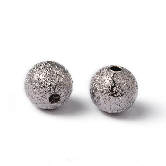 Round 6mm Stardust, Nickel Beads 50/pk