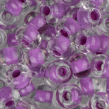 2/0 Czech Seed Beads #072 Lilac Lined Crystal 22g