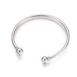 Bracelet Bangle Pandora Style Silver 1/pk