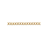 Chain Curb 2x3mm Links Brass 1m