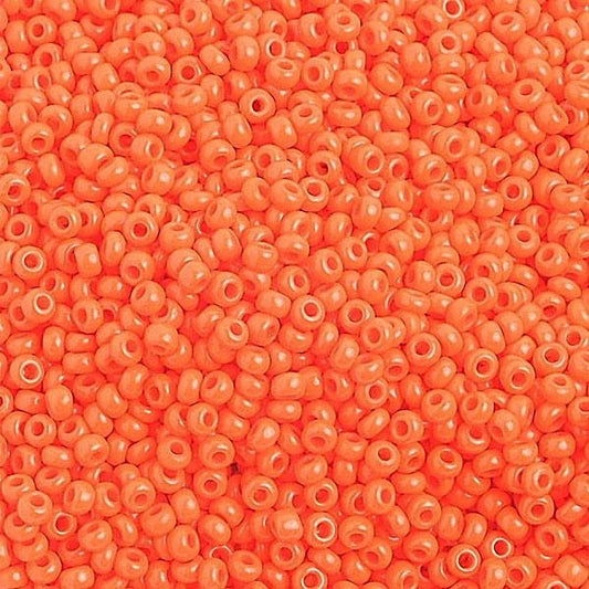 10/0 Czech Seed Beads Opaque Orange 500g