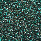 10/0 Czech Seed Beads Silver Lined Teal 500g