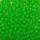 6mm Round Plastic Beads 1000/pk - Fluorescent Green