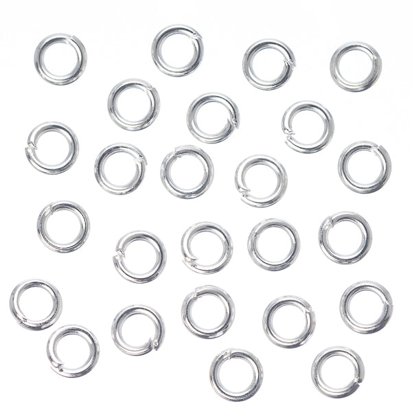 4mm Silver Jump Rings 100 Grams