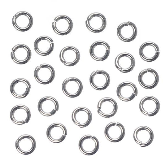 4mm Nickel Jump Rings 100 Grams