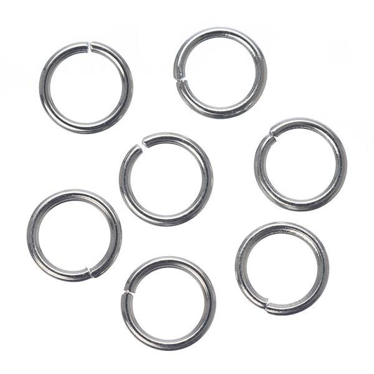 8mm Nickel Jump Rings 100 Grams