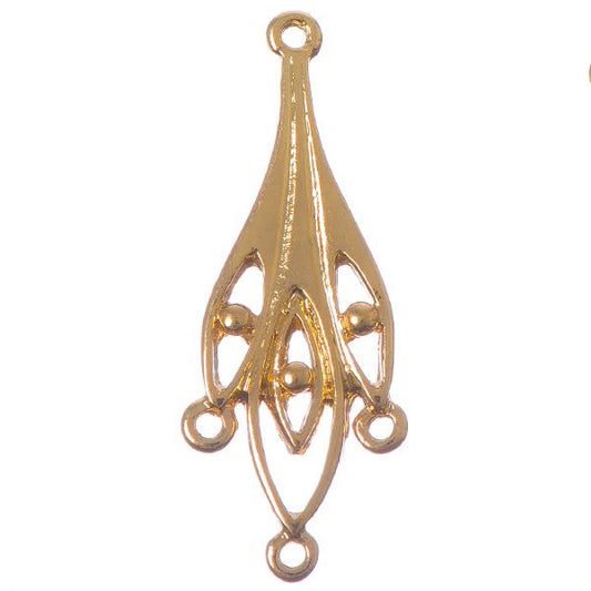 34mm Gold Chandelier 2/pk