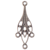 34mm Antique Silver Chandelier 2/pk