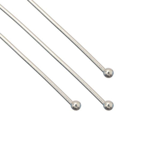 Ball Pins 2" Silver 50/pk