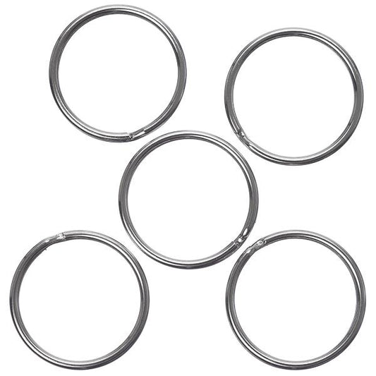 1" Stainless Steel Split Rings 100/pk